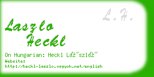 laszlo heckl business card